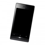 Middle Frame Ring Only for Sony Xperia miro ST23i White & Gold