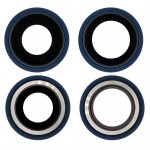 Camera Lens Glass With Frame For Apple Iphone 12 Blue By - Maxbhi Com