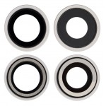 Camera Lens Glass With Frame For Apple Iphone 12 White By - Maxbhi Com