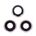 Camera Lens Glass With Frame For Apple Iphone 12 Pro Silver By - Maxbhi Com