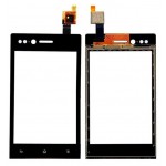 Touch Screen Digitizer For Sony Xperia Miro St23 Black By - Maxbhi Com