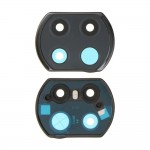 Camera Lens Glass with Frame for Xiaomi Redmi Note 9T Black