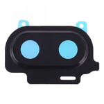 Camera Lens Glass with Frame for Oppo R15 Black