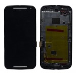 Lcd With Touch Screen For Motorola Moto G 2nd Gen Dual Sim Black By - Maxbhi Com