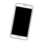 Middle Frame Ring Only for Samsung Galaxy S5 Duos  Blue