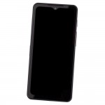 Camera Lens Glass with Frame for Cat S75 Black