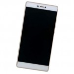 Camera Lens Glass with Frame for Huawei Ascend P8 White