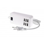 6 Port Multi USB HighQ Fast Charger for Zopo ZP900S Leader - Maxbhi.com
