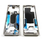 Lcd Frame Middle Chassis For Sony Xperia 5 V White By - Maxbhi Com