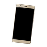 Camera Lens Glass with Frame for QMobile M350 Pro Gold