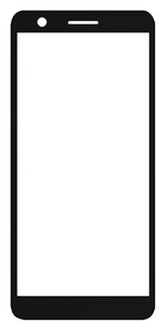 Replacement Front Glass For Nokia C02 Black By - Maxbhi Com