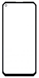 Replacement Front Glass For Unihertz Tank Black By - Maxbhi Com