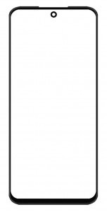 Replacement Front Glass For Lava Bold 5g Black By - Maxbhi Com