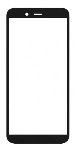 Replacement Front Glass For Ulefone Rugking Black By - Maxbhi Com