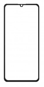 Replacement Front Glass For Cubot A20 Black By - Maxbhi Com