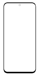 Replacement Front Glass For Realme C85 5g Black By - Maxbhi Com