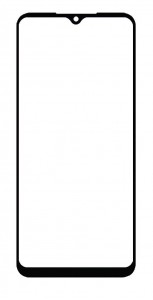 Replacement Front Glass For Blackview A55 Pro Black By - Maxbhi Com