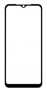 Replacement Front Glass For Xiaomi Redmi A2 Plus Black By - Maxbhi Com