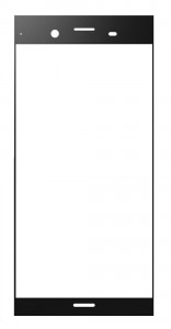 Replacement Front Glass For Sony Xperia Xz1 Black By - Maxbhi.com