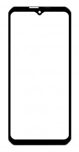 Replacement Front Glass For Doogee V30 5g Black By - Maxbhi Com