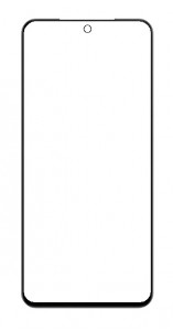 Replacement Front Glass For Vivo S20 Black By - Maxbhi Com