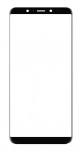 Replacement Front Glass For Blu Vivo Xl3 Plus Black By - Maxbhi.com