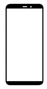 Replacement Front Glass For Oukitel Wp32 Black By - Maxbhi Com