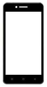 Replacement Front Glass For Itel P12 Black By - Maxbhi Com