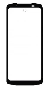 Replacement Front Glass For Ulefone Armor Mini 20t Pro Black By - Maxbhi Com