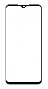 Replacement Front Glass For Xiaomi Poco M2 Reloaded Black By - Maxbhi Com