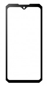 Replacement Front Glass For Doogee S89 Pro White By - Maxbhi Com