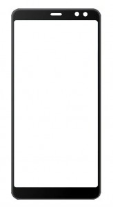 Replacement Front Glass For I Kall K9 Black By - Maxbhi Com