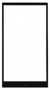 Replacement Front Glass For Xolo Win Q1000 Black By - Maxbhi Com