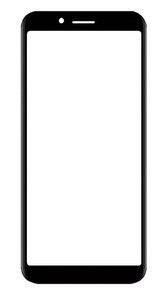 Replacement Front Glass For Blu Studio X5 Max Black By - Maxbhi Com
