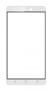 Replacement Front Glass For Nuu M3 White By - Maxbhi.com