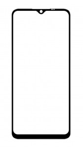 Replacement Front Glass For Lava Z4 Black By - Maxbhi Com