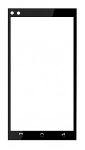 Replacement Front Glass For Uni N801 Black By - Maxbhi.com