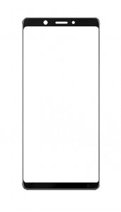 Replacement Front Glass For Oppo F7 Youth Black By - Maxbhi.com