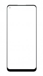 Replacement Front Glass For Realme C17 Blue By - Maxbhi Com