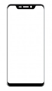 Replacement Front Glass For Zte Axon 9 Pro Black By - Maxbhi Com