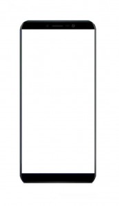 Replacement Front Glass For Wiko Y80 Black By - Maxbhi Com