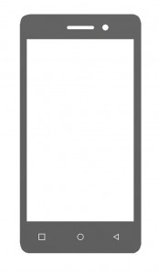 Replacement Front Glass For Zen Desire Strong Black By - Maxbhi.com