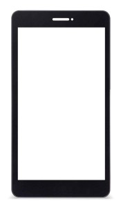 Replacement Front Glass For Acer Iconia Talk 7 B1723 Black By - Maxbhi Com