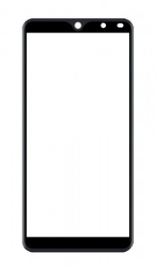Replacement Front Glass For Ikall K220blue By - Maxbhi Com