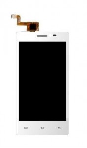 Lcd With Touch Screen For Intex Aqua I5 Mini White By - Maxbhi.com