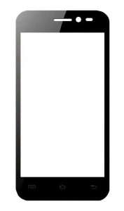 Replacement Front Glass For Intex Aqua V 3g Brown By - Maxbhi.com