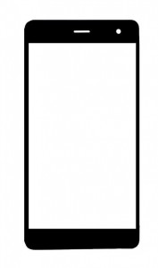 Replacement Front Glass For Wiko Jerry2 Grey By - Maxbhi.com