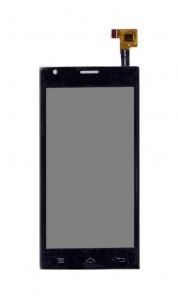 Lcd With Touch Screen For Lava Iris 470 Black By - Maxbhi.com