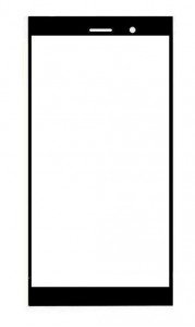 Replacement Front Glass For Salora Arya Z2 Black By - Maxbhi.com