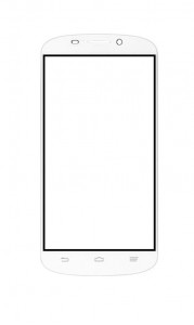 Replacement Front Glass For Mts Blaze 5.0 White By - Maxbhi.com
